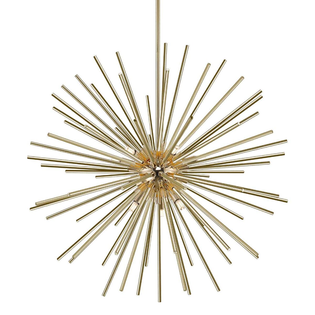 LAMPA wisząca URCHIN P0491-09C-F7DY Zumaline metalowa OPRAWA designerska gwiazda sople ZWIS złoty
