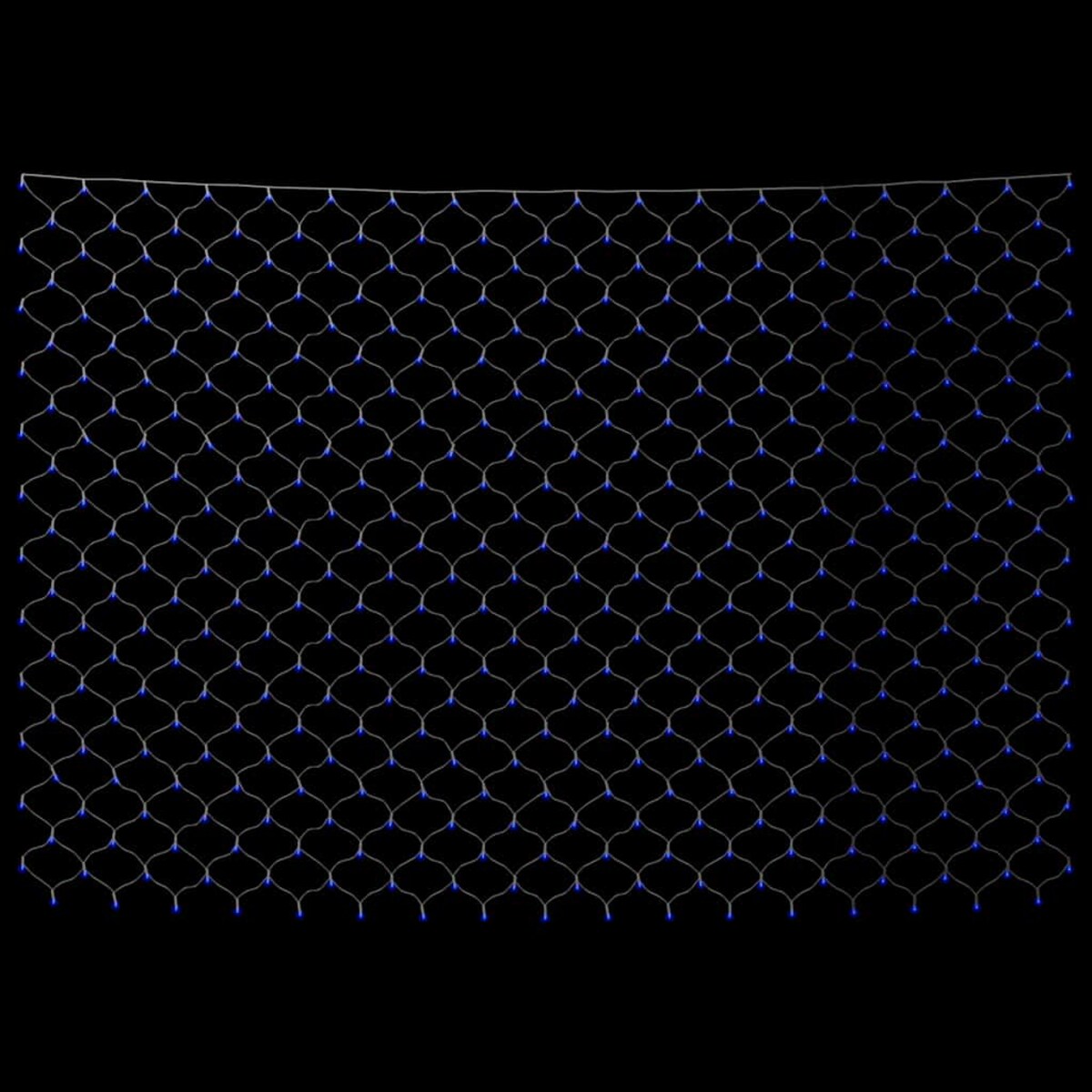 vidaXL Siatka lampek, niebieskie światło, 3x3 m, 306 LED