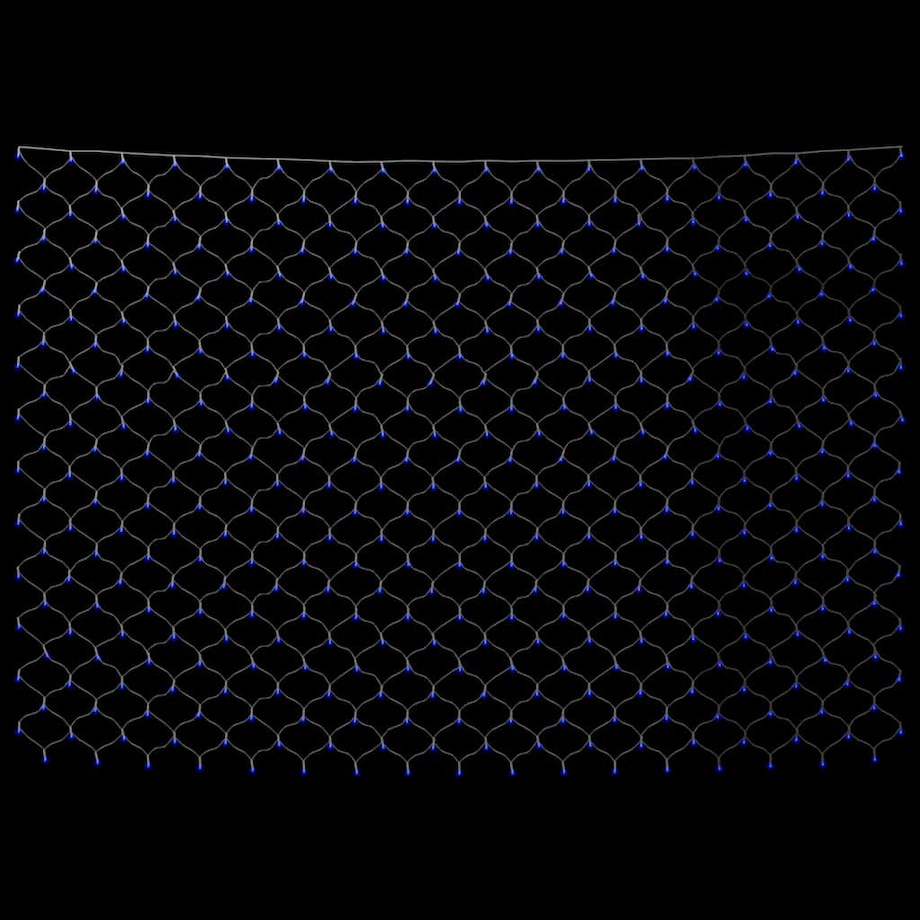 vidaXL Siatka lampek, niebieskie światło, 3x3 m, 306 LED