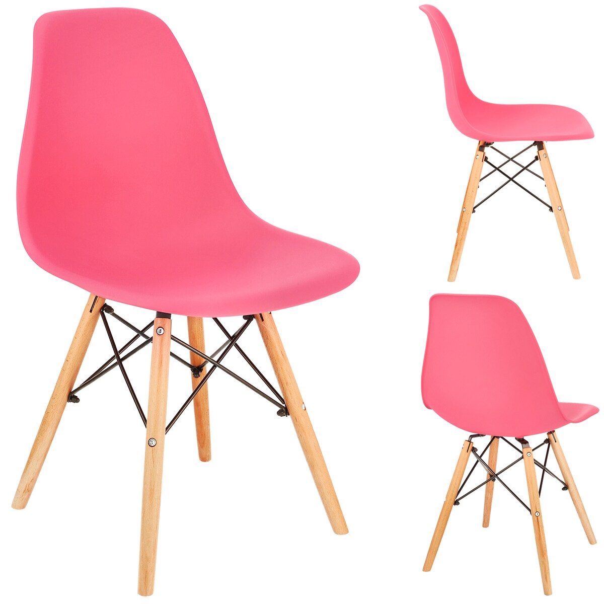 KRZESŁO SKANDYNAWSKIE do KUCHNI salonu JADALNI kuchenne RÓŻOWE