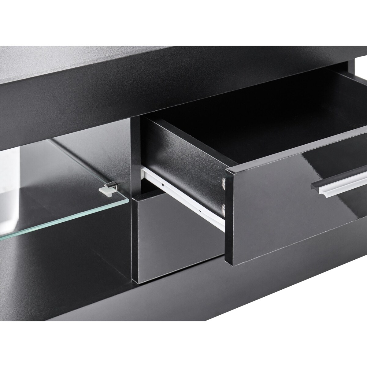 Szafka RTV LED ESQUIMALT Czarny