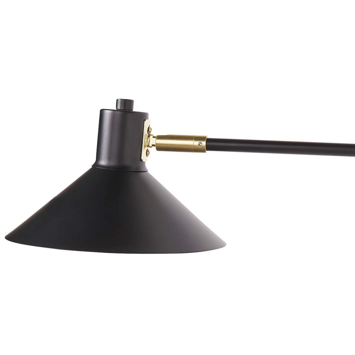 Lampa ścienna KADASSA Czarny Metal Regulowana