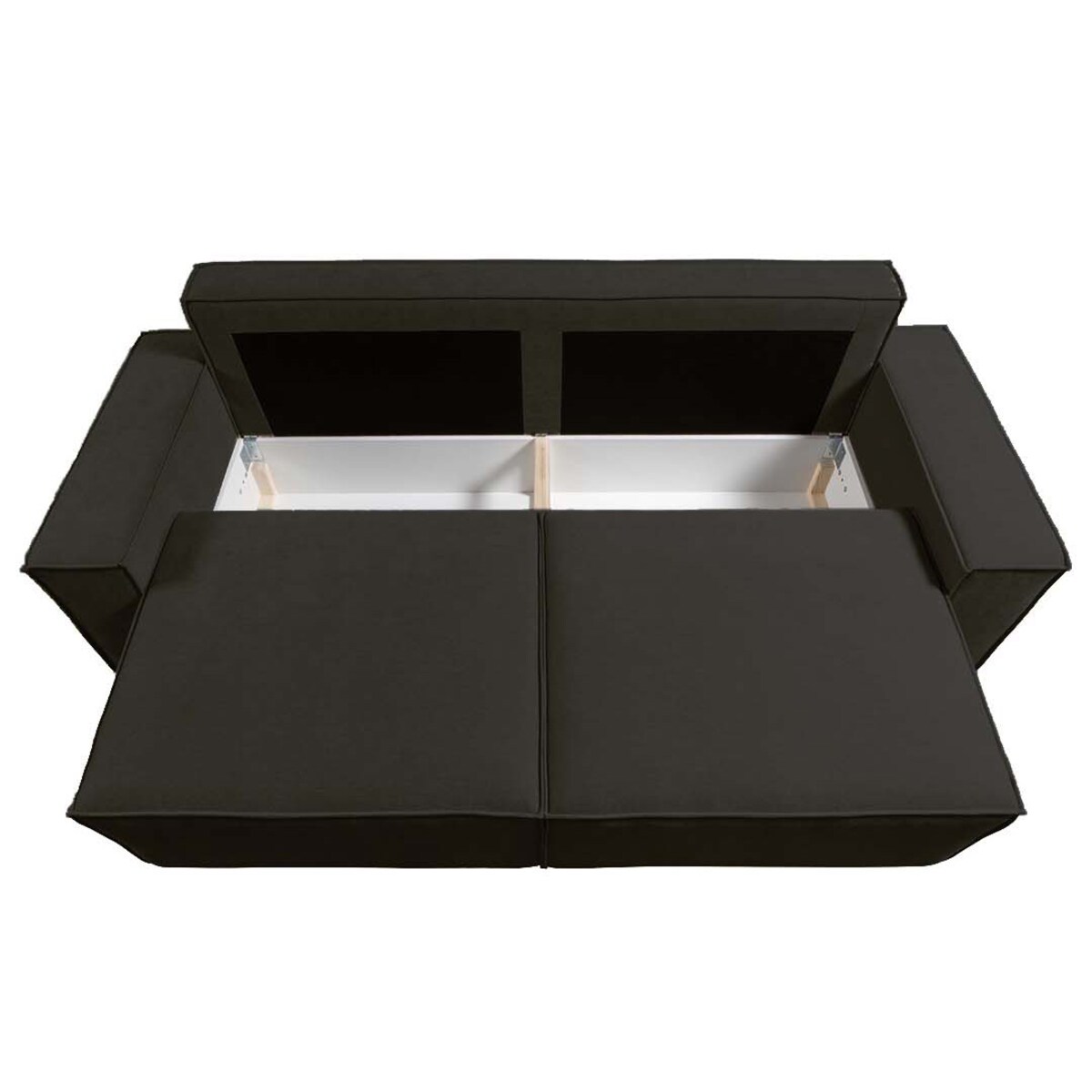 Melow 3-osobowa rozkładana sofa - antracytowa