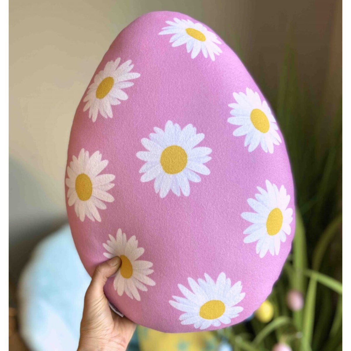 Poduszka jajko pisanka Wielkanoc różowa