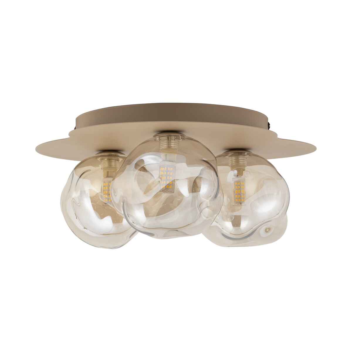 Lampa sufitowa TK Lighting LAVA SABIA 11454 beżowo-koniakowa 3xG9 nowoczesna
