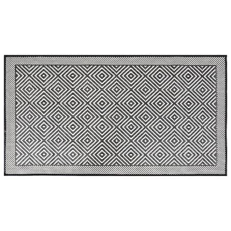 vidaXL Dywan zewnętrzny, szaro-biały, 80x150 cm, dwustronny