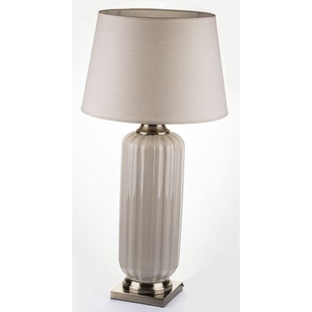Lampa ceramiczna 91x45x45 cm beżowa DIGOMI