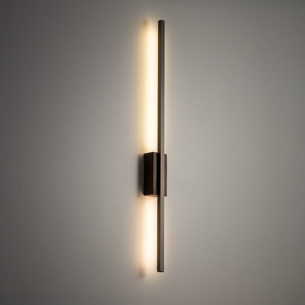 Kinkiet LED 13W TK Lighting FLASH NEW brązowy 79 cm, ciepła biel 3000K, nowoczesna lampa ścienna do salonu i sypialni