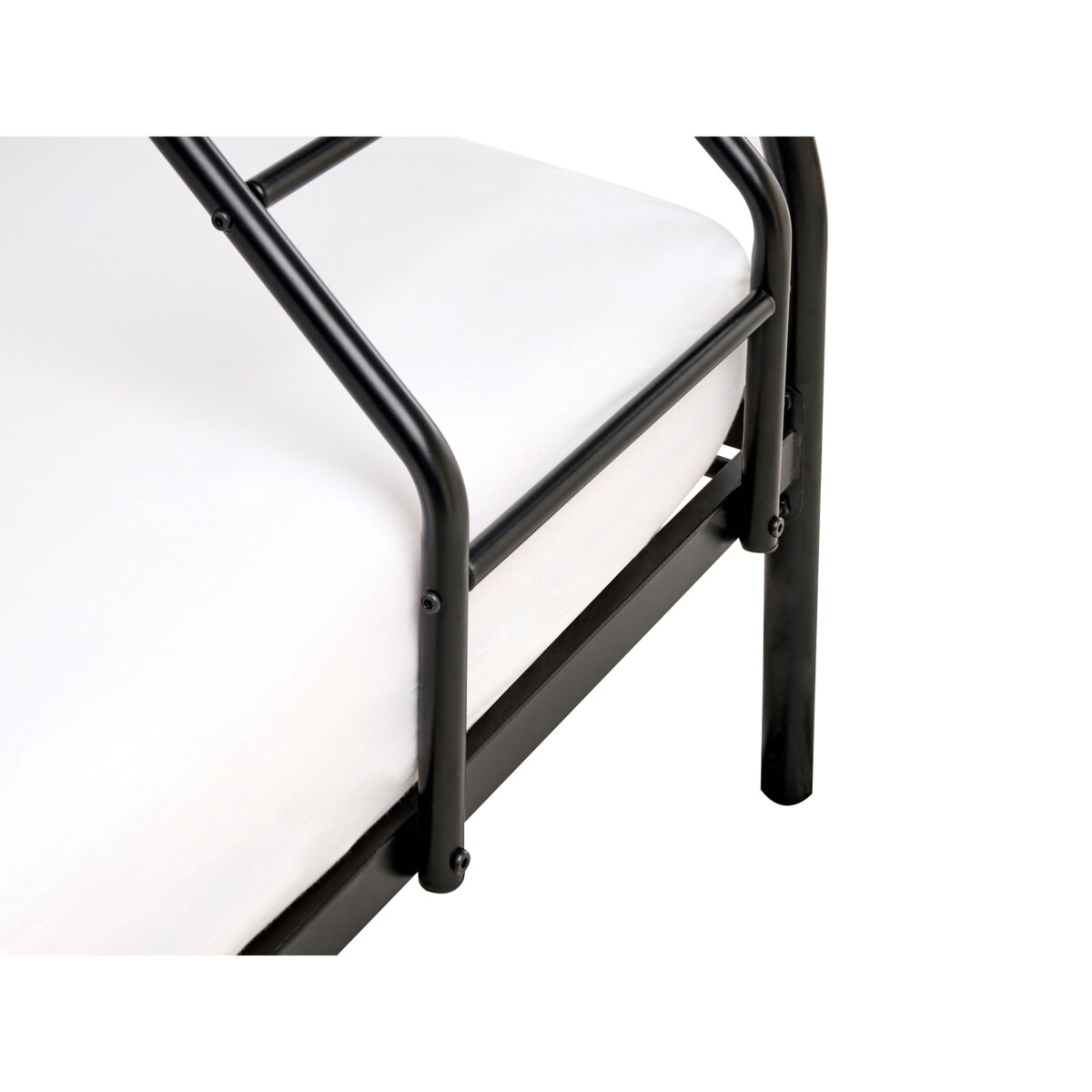 Łóżko piętrowe Metal CHAMONIX 90/140 x 200 cm Czarny