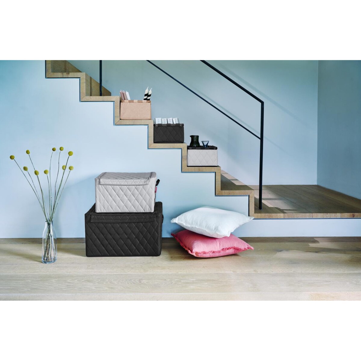 Pudełko STORAGEBOX M, rhombus light grey