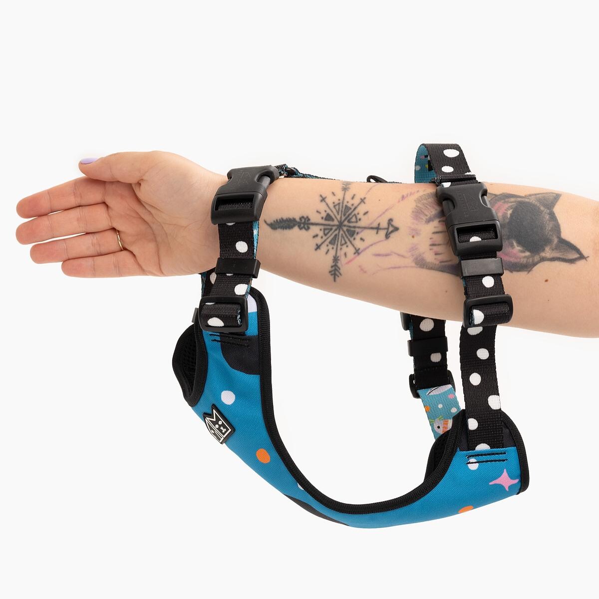 Szelki bezuciskowe Stay on "Łot de fok?" - Szerokość taśmy: 20mm, Rozmiar: S