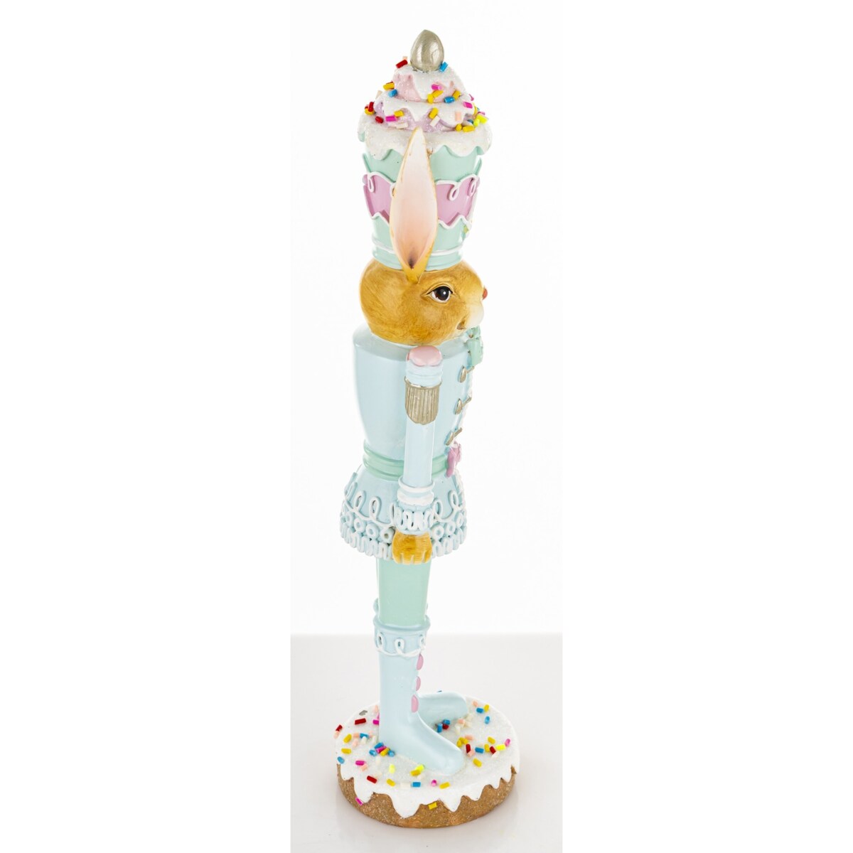 Dekoracja - króliczek na torcie 26,5x6,5x6,5 cm Tortowy ludek