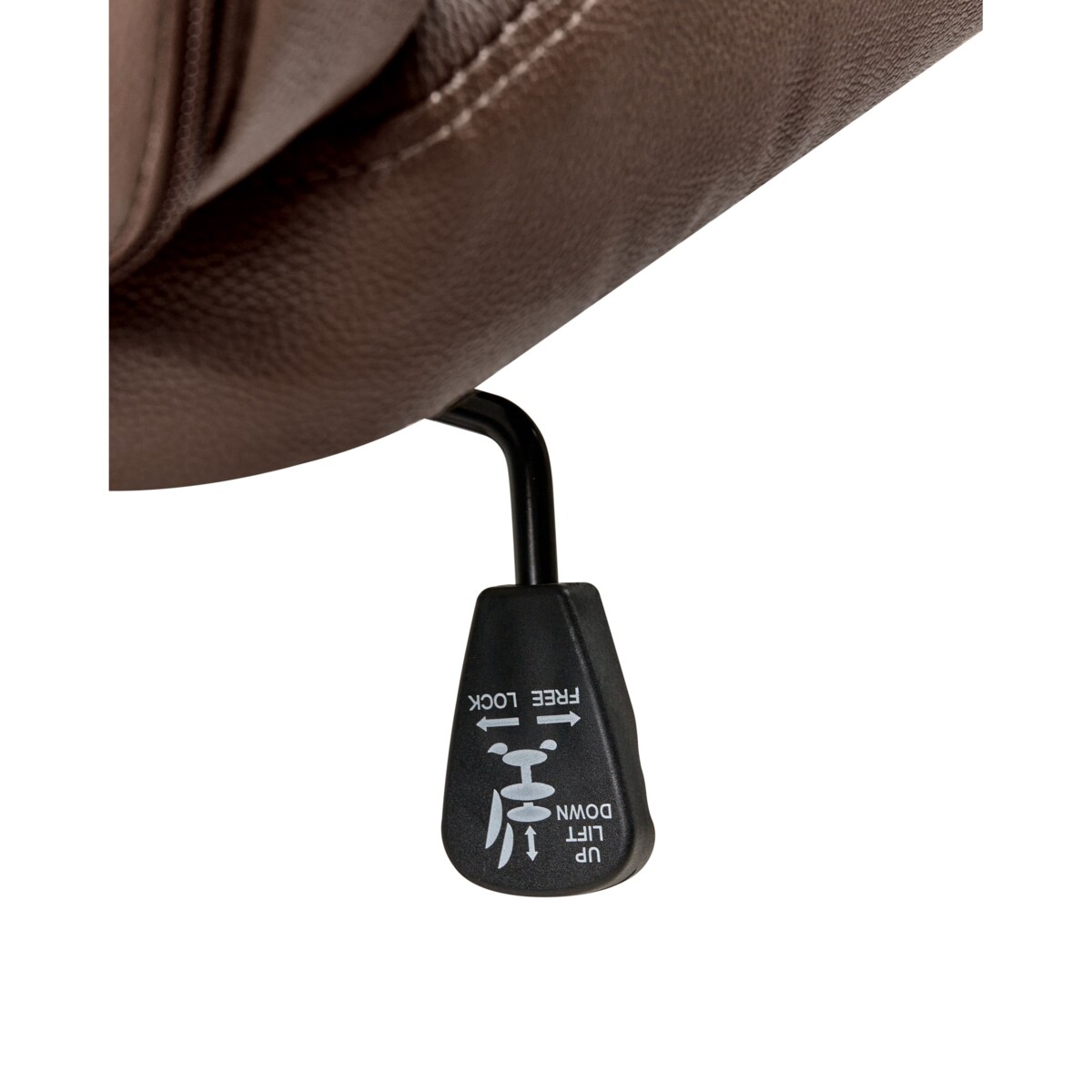 Fotel z masażem DIAMOND Z funkcją podgrzewania Skóra naturalna Ciemnobrązowy