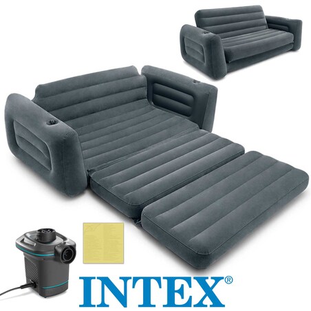 Materac dmuchany łóżko sofa z pompką 230v Intex 66552-66640