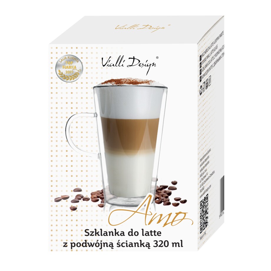 Szklanka do latte z podwójną ścianką Amo 320 ml 23024