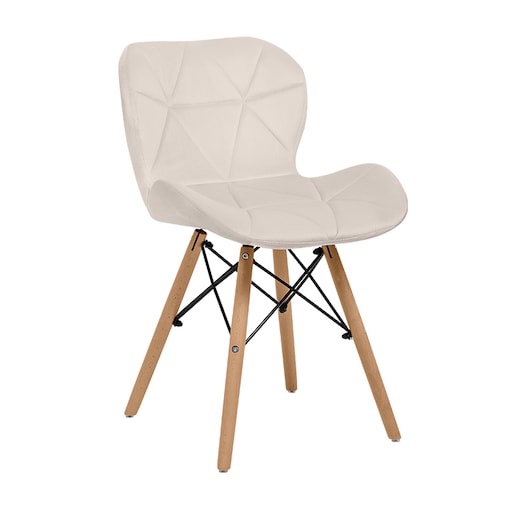 Krzesło Tapicerowane Welurowe Do Jadalni Salonu Pikowane Skandynawskie