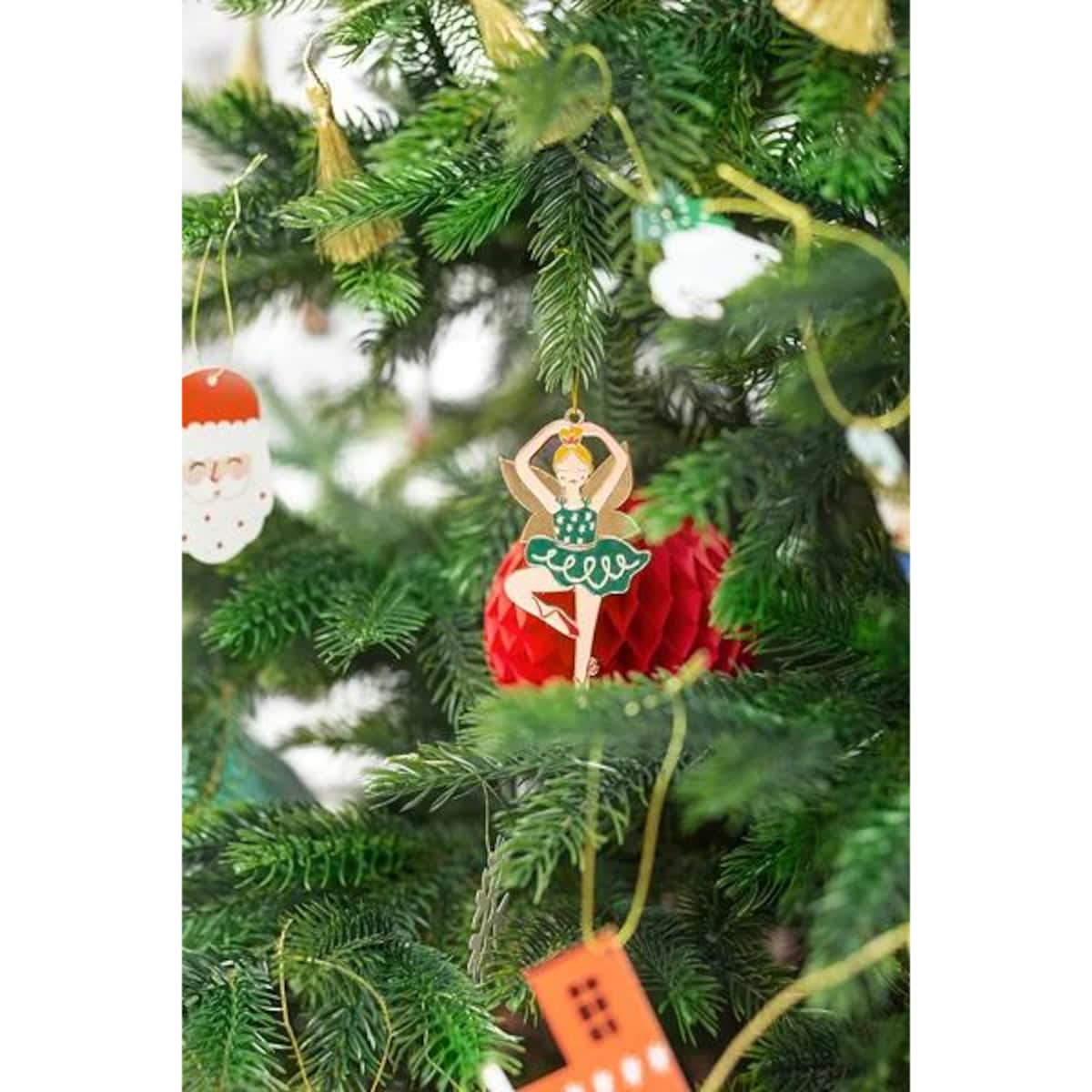 Metalowa zawieszka dekoracyjna Baletnica, mix, 5x10cm