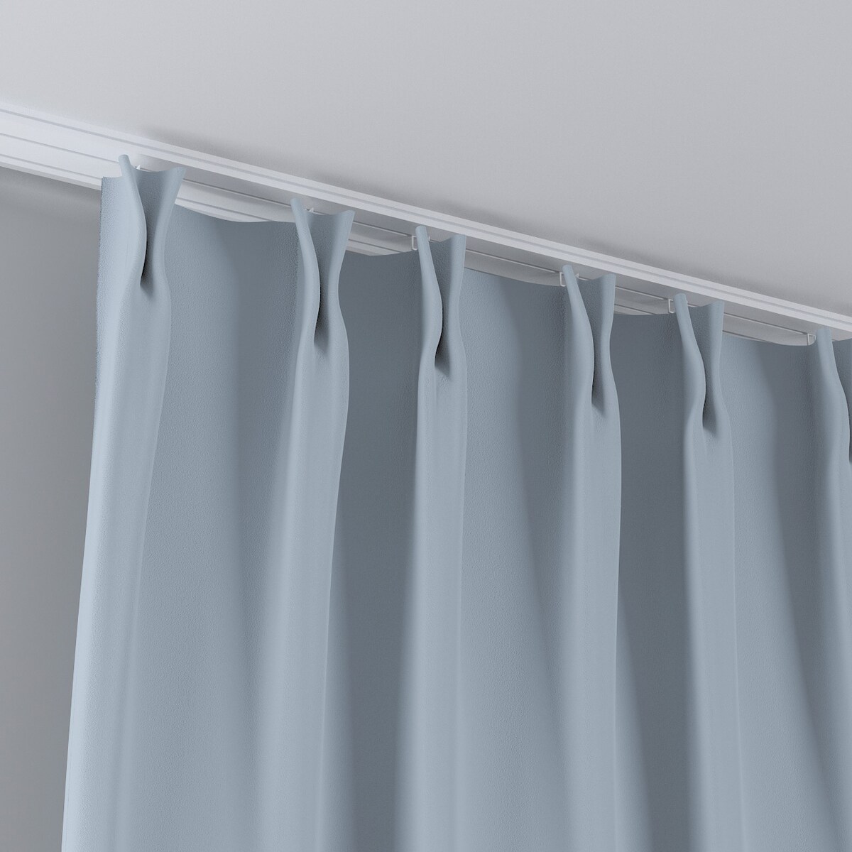 Zasłona na haczykach flex podwójnych 130x245 gołębi szary