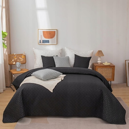 Narzuta na Łóżko Pikowana Dwustronna Kapa Koc Pled Dash 200 x 220 cm