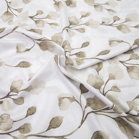 Pościel satynowa 160x200 Puha-1 w kwiaty Luxury