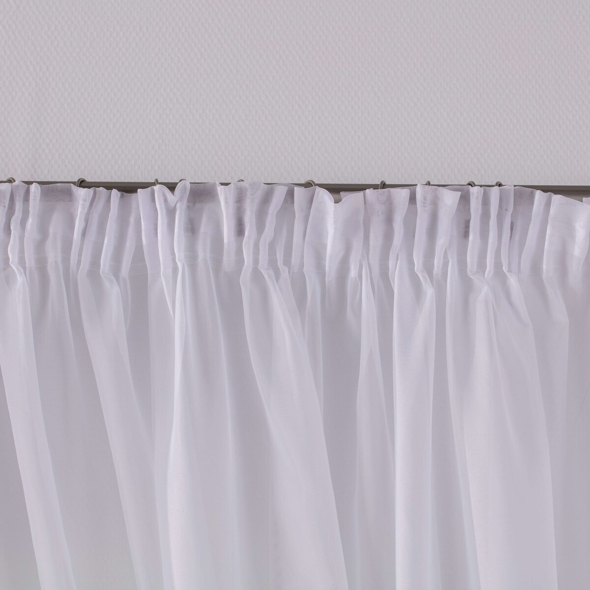 Firany z koronką Lily 2 szt. długie 200x250 biały