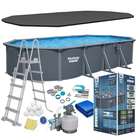 Basen stelażowy Hydrium 732x366x132 Bestway całoroczny 561CW zestaw