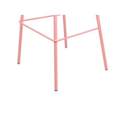 Zestaw 4 krzeseł barowych różowy MORA II