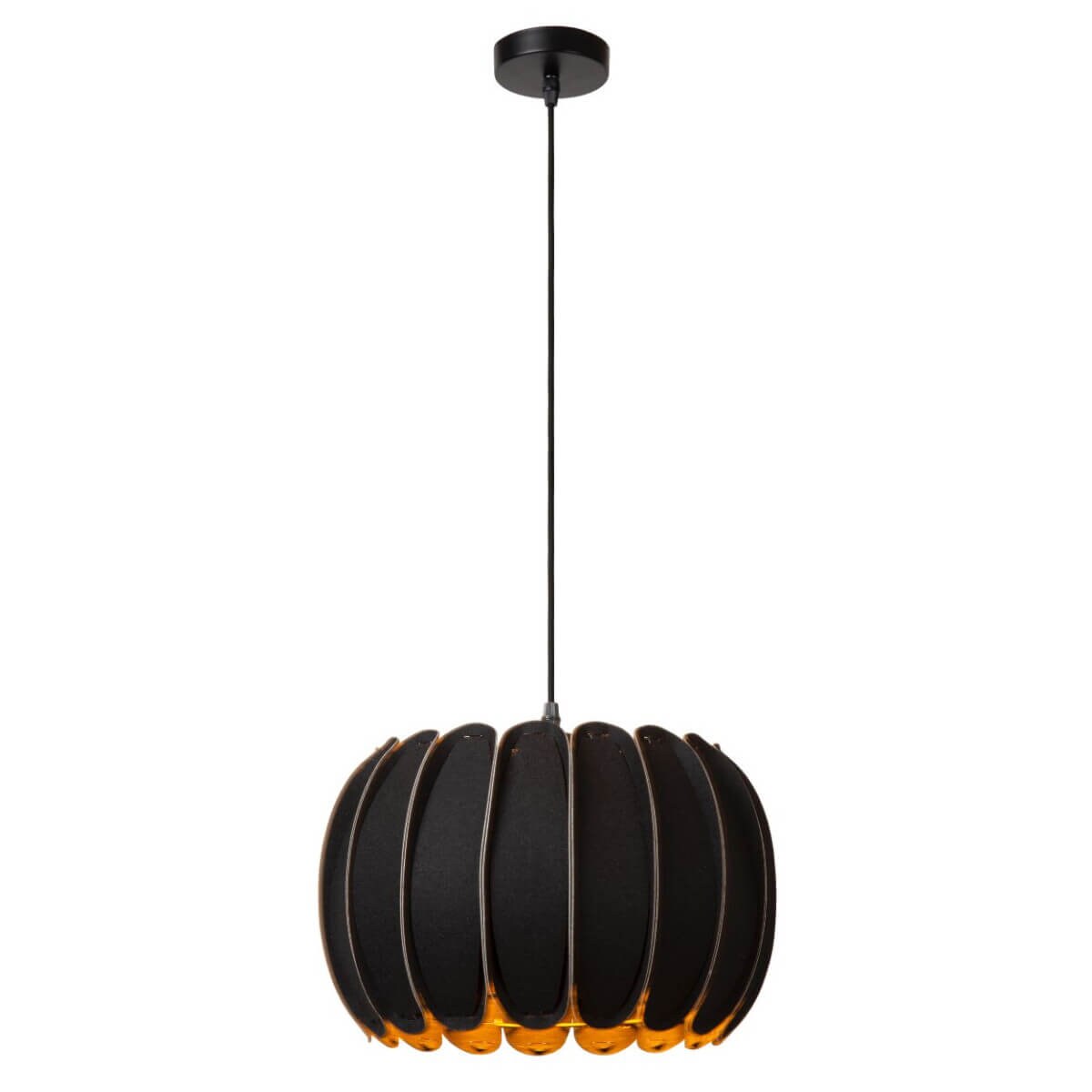 Lampa wisząca filcowa Spencer 34445/30/30 Lucide do salonu czarna