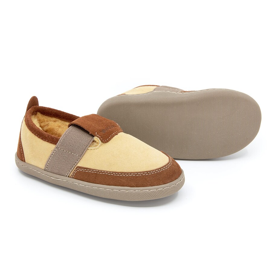 Kapcie dziecięce Lambi musztarda/nugat 26-30 30