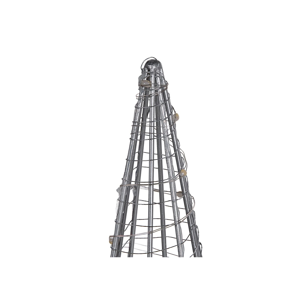 Dekoracja ogrodowa LED choinka 60 cm srebrna PUKSALA