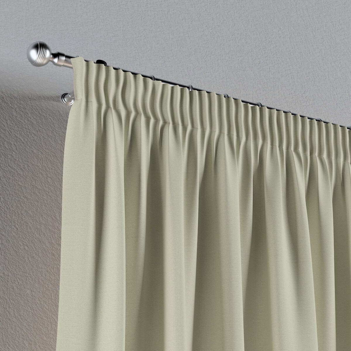 Zasłona na taśmie marszczącej 1 szt. 130x260 jasna oliwka