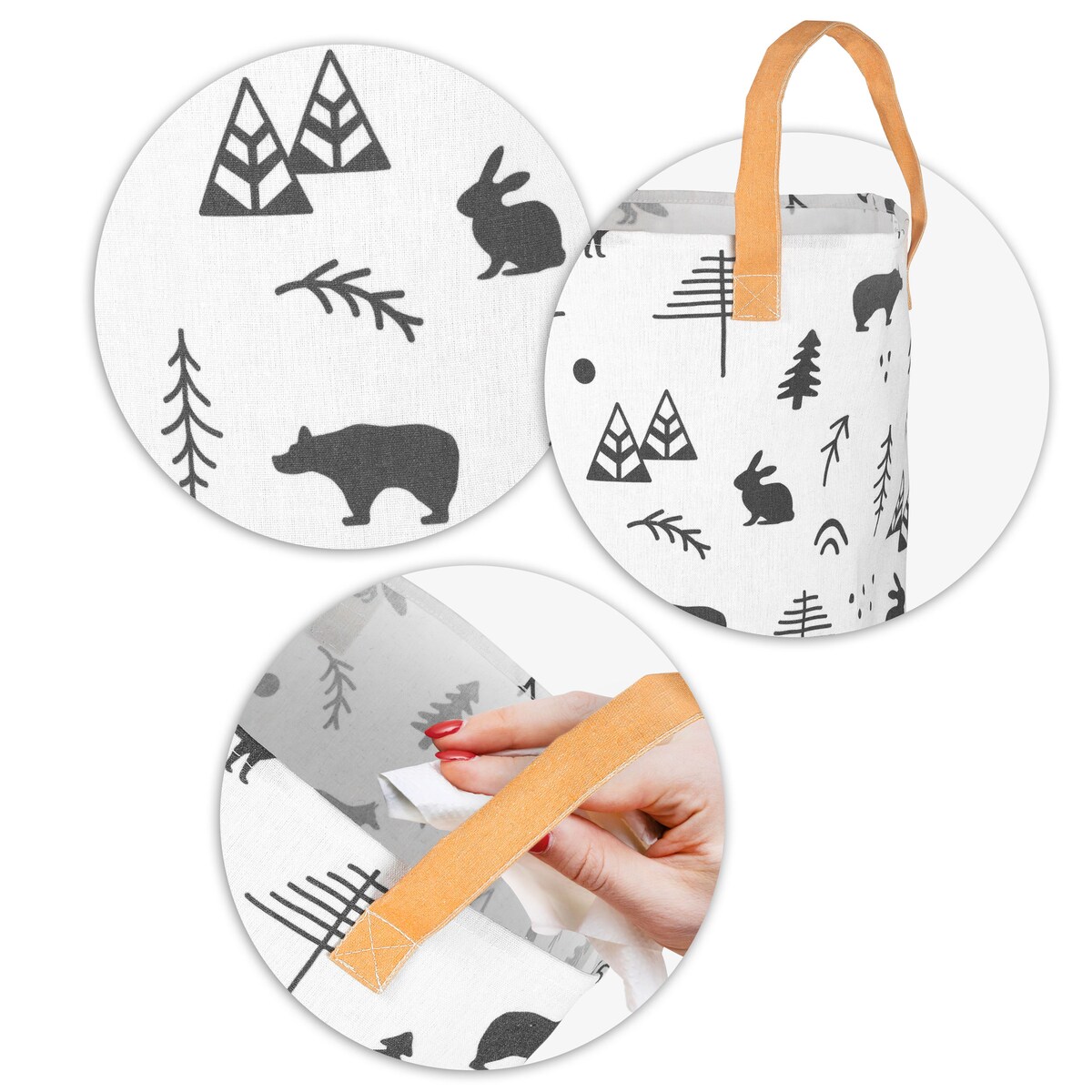 Kosz torba pojemnik na zabawki duży pojemny mocny Nukido