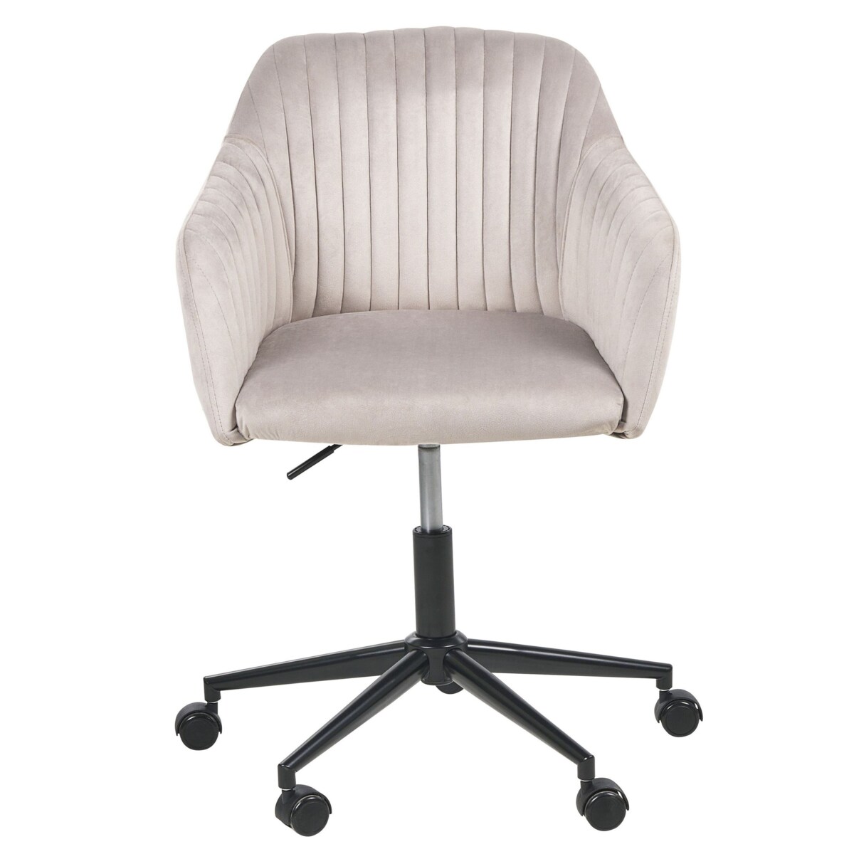 Krzesło biurowe Obrotowy VENICE Welur Beżowoszary