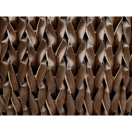 Zestaw 2 doniczek na kwiaty z technorattanu brązowy BERBERIS