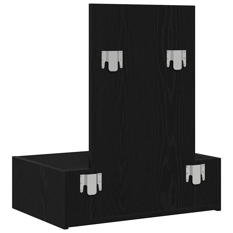 vidaXL Toaletka Czarny 60 x 40 x 70 cm Materiał drewnopochodny