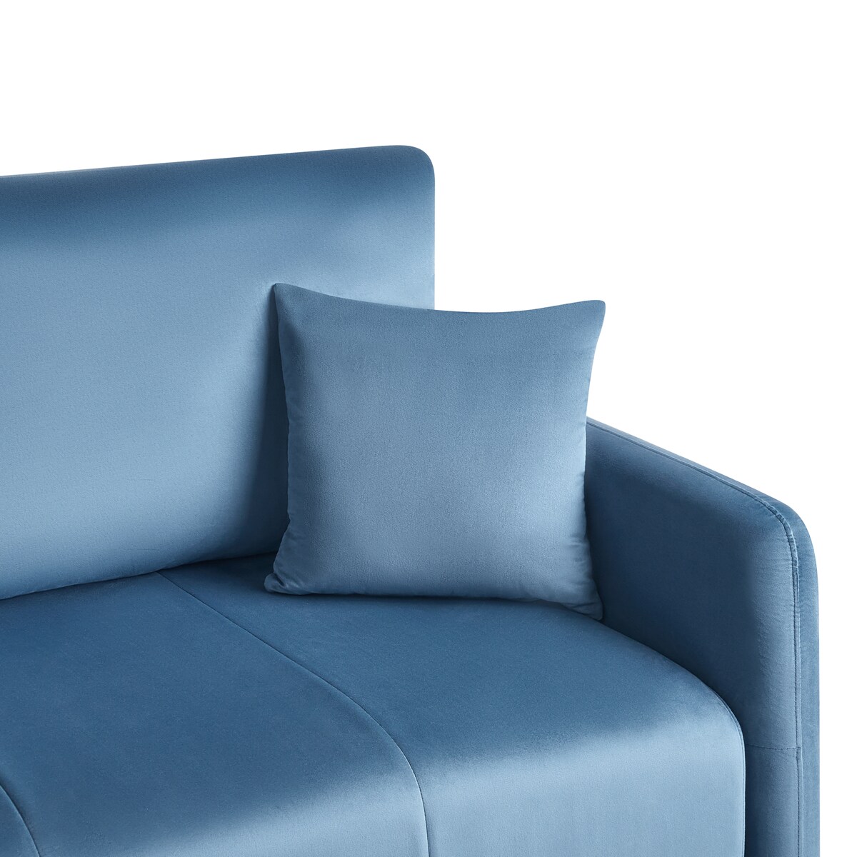 Sofa rozkładana dla 3 osób EGGE Welur Niebieski