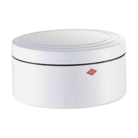 Pojemnik na pieczywo okrągły biały CL