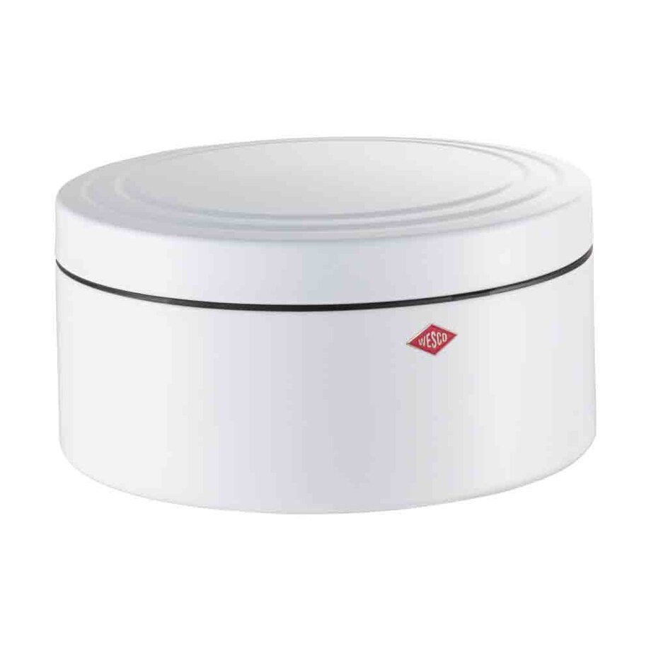 Pojemnik na pieczywo okrągły biały CL