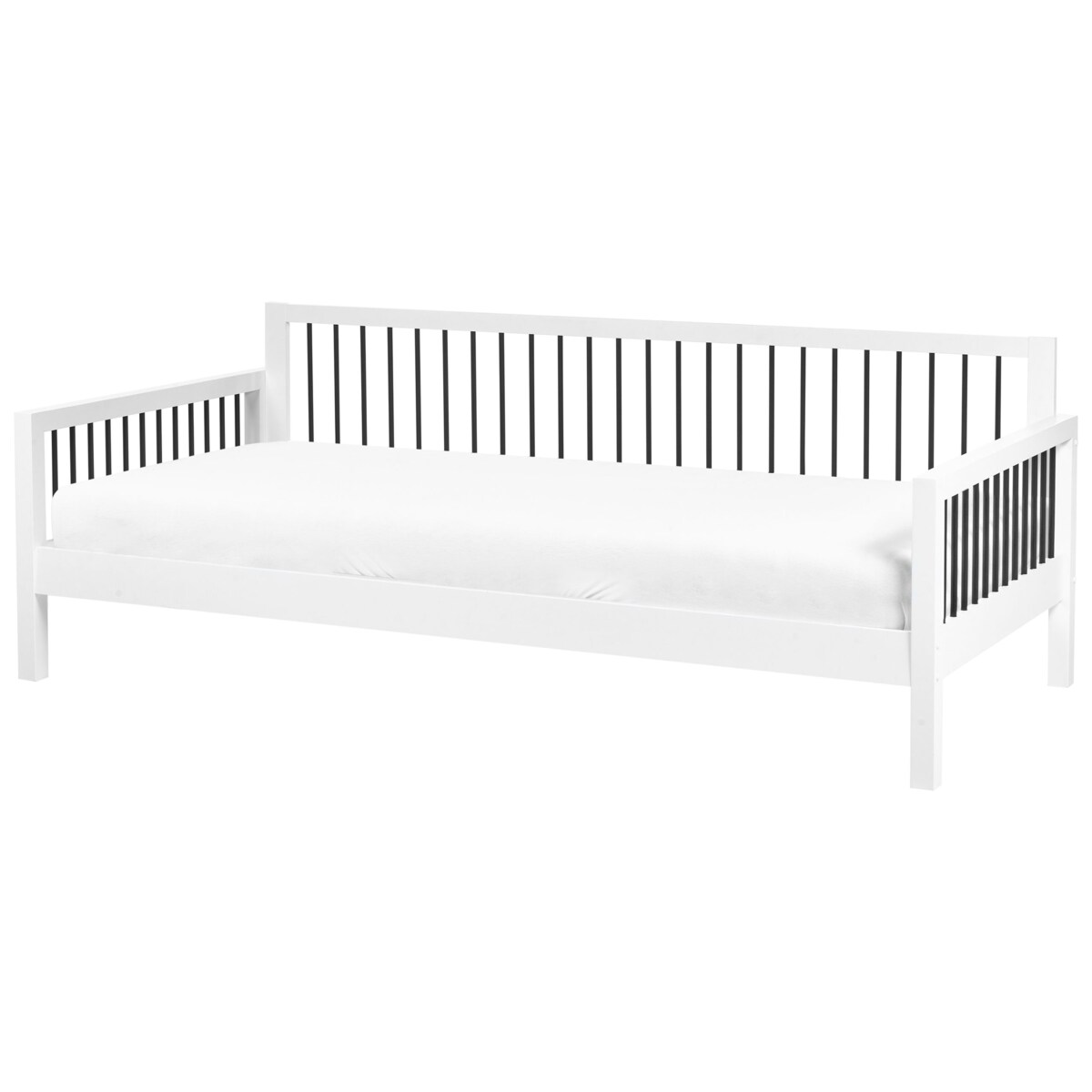 Łóżko TRICOT 90 x 200 cm Drewno Biały