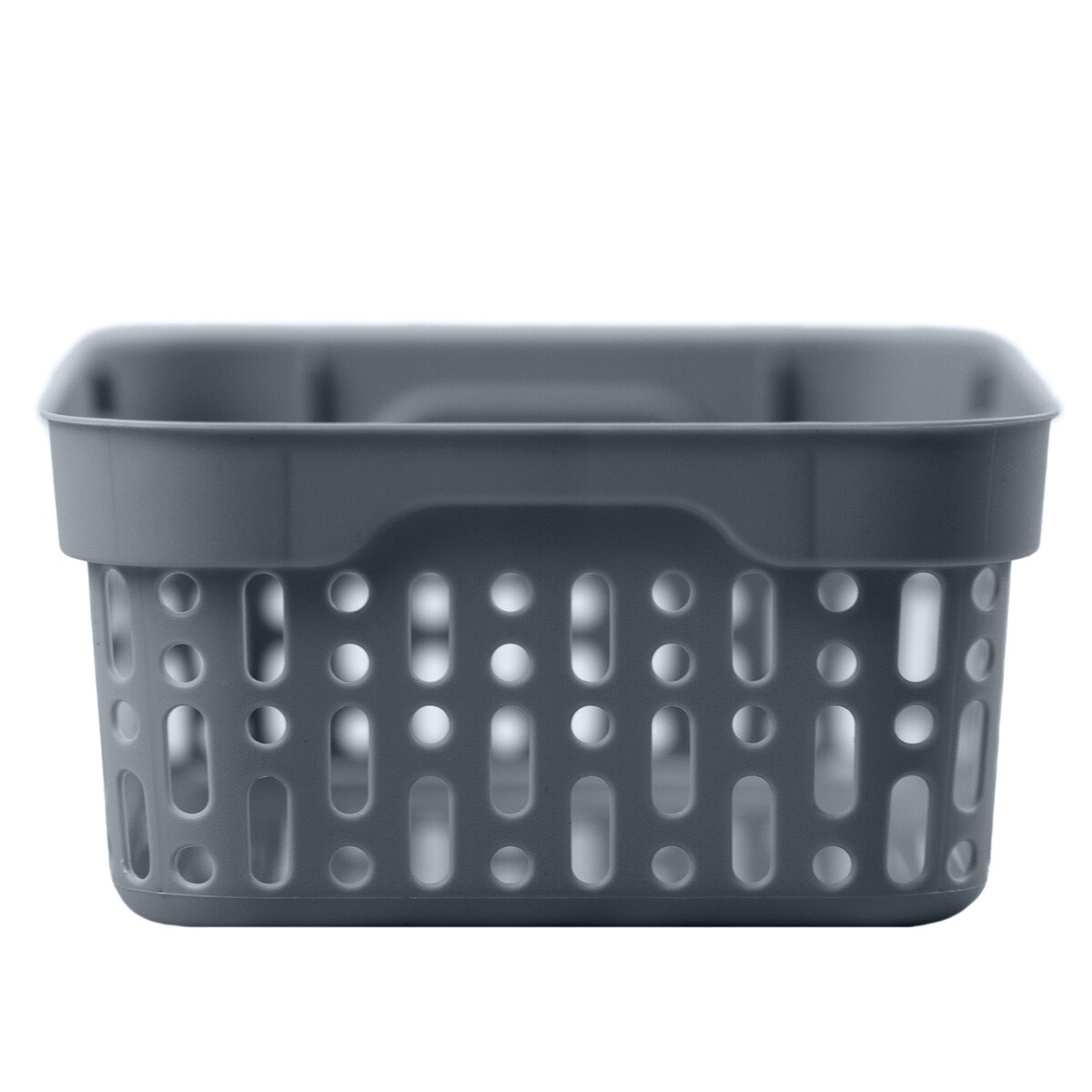 Koszyk Ażurowy Koszyczek XS Plastikowy Na Kosmetyki Do Łazienki Pudełko Pojemnik Do Szuflady Szary