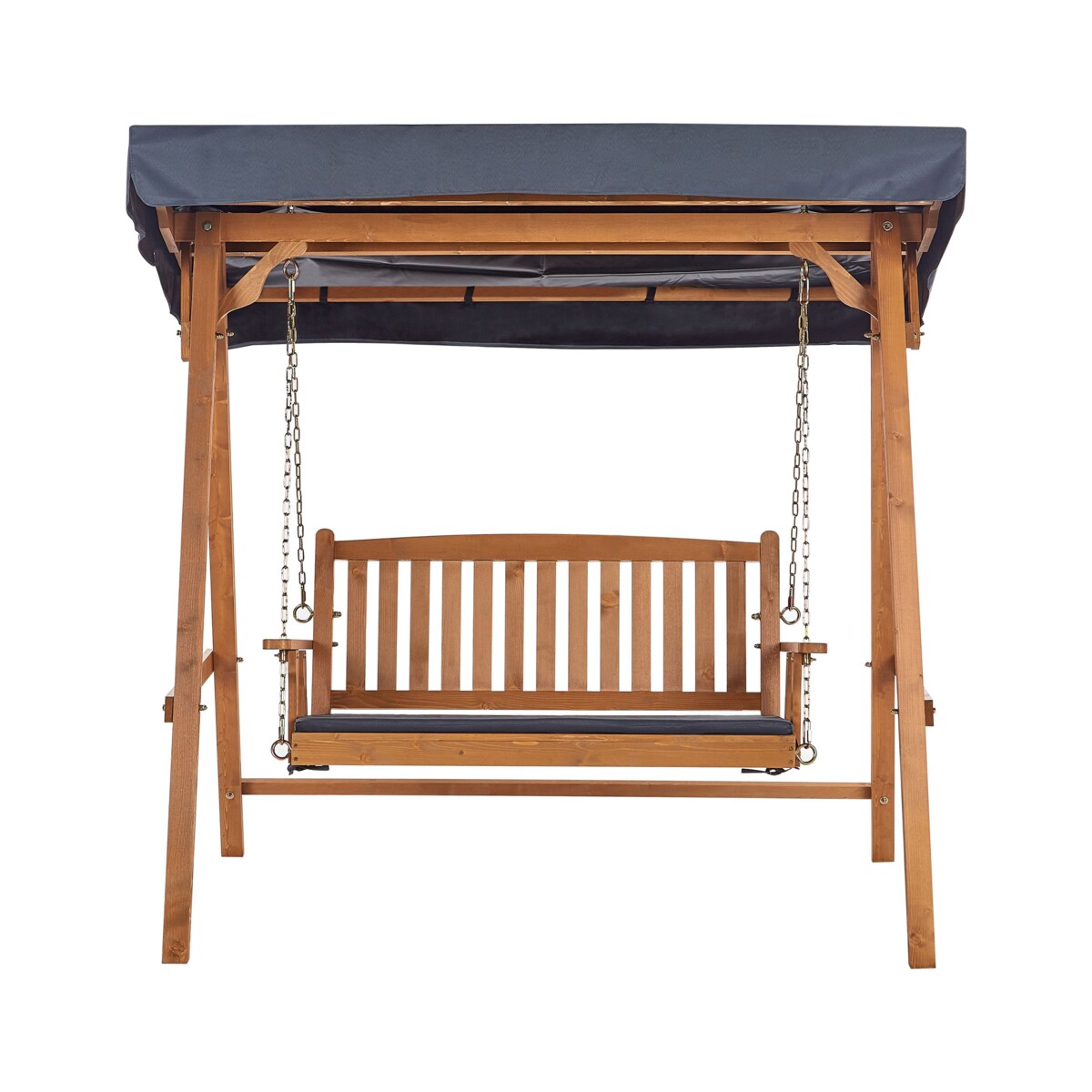 Huśtawka ogrodowa FIBBIALLA Drewno świerkowe Jasne drewno