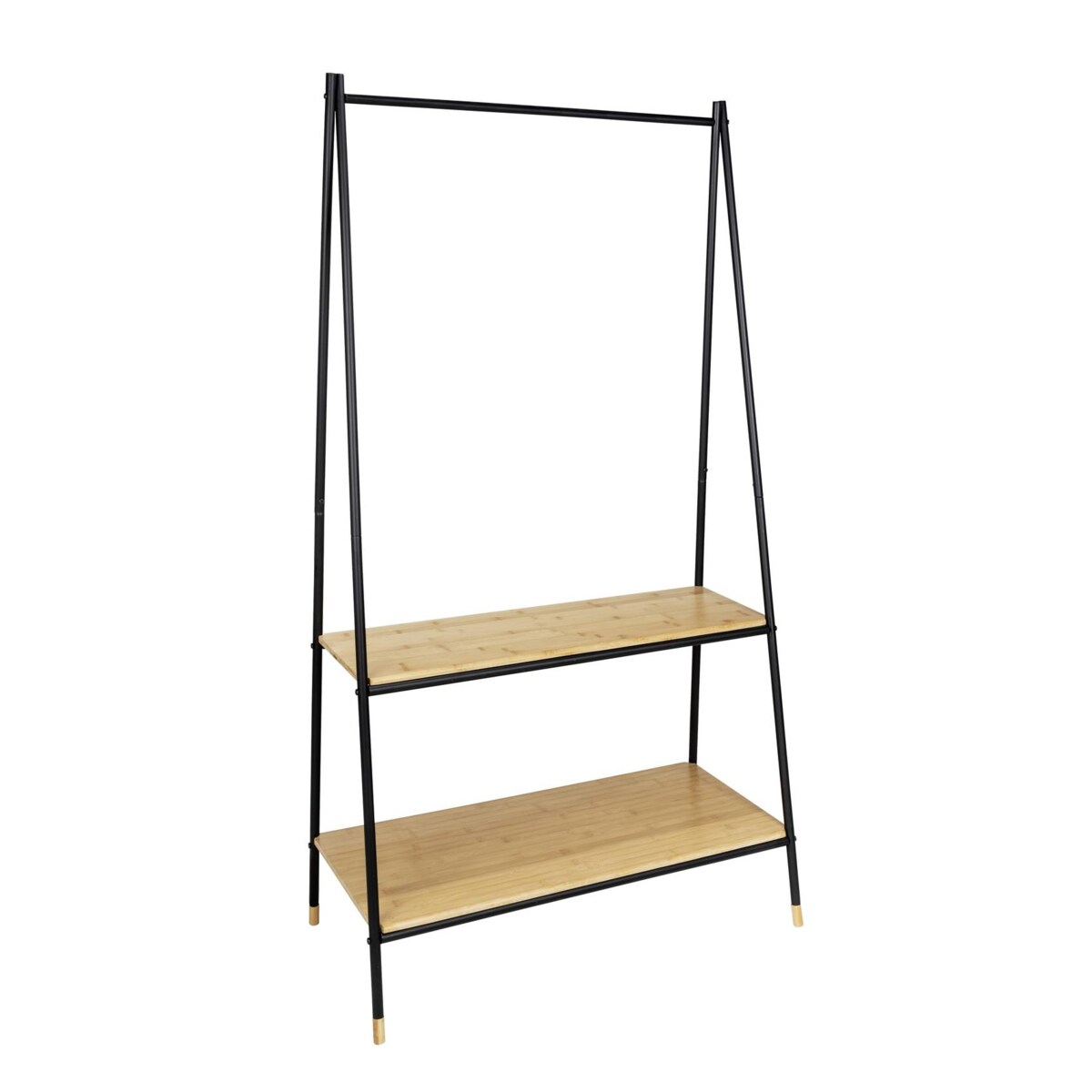 Stojący wieszak z bambusowymi półkami, 90 x 167 x 42 cm, Loft, WENKO
