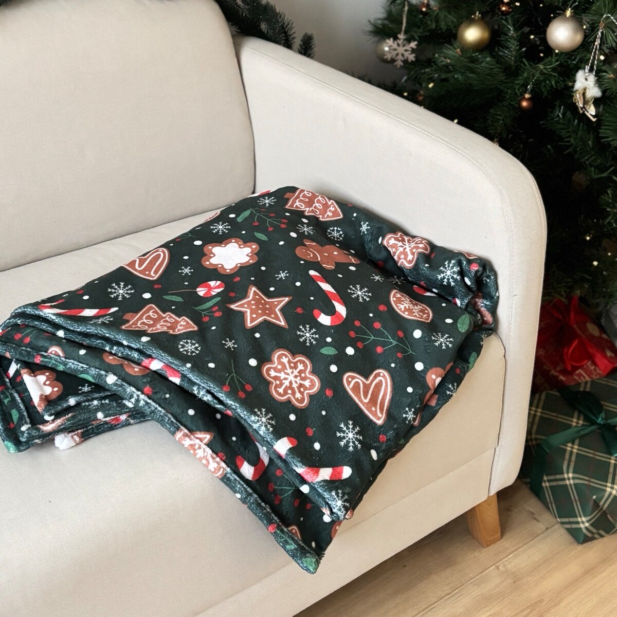 Koc świąteczny wzór Pierniczki