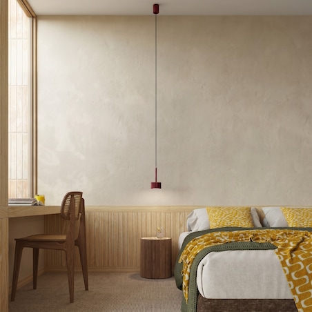 Lampa wisząca AURA 1 burgund Gx53