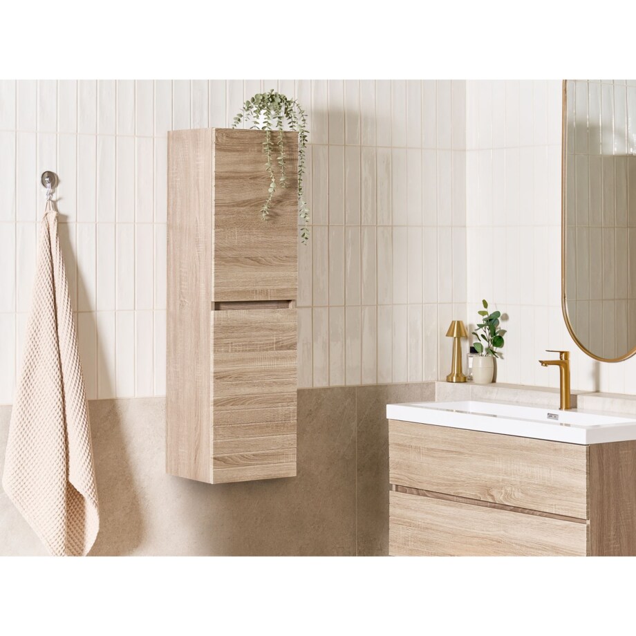 Szafka wisząca łazienkowa URUCU 35 cm Jasnobrązowy