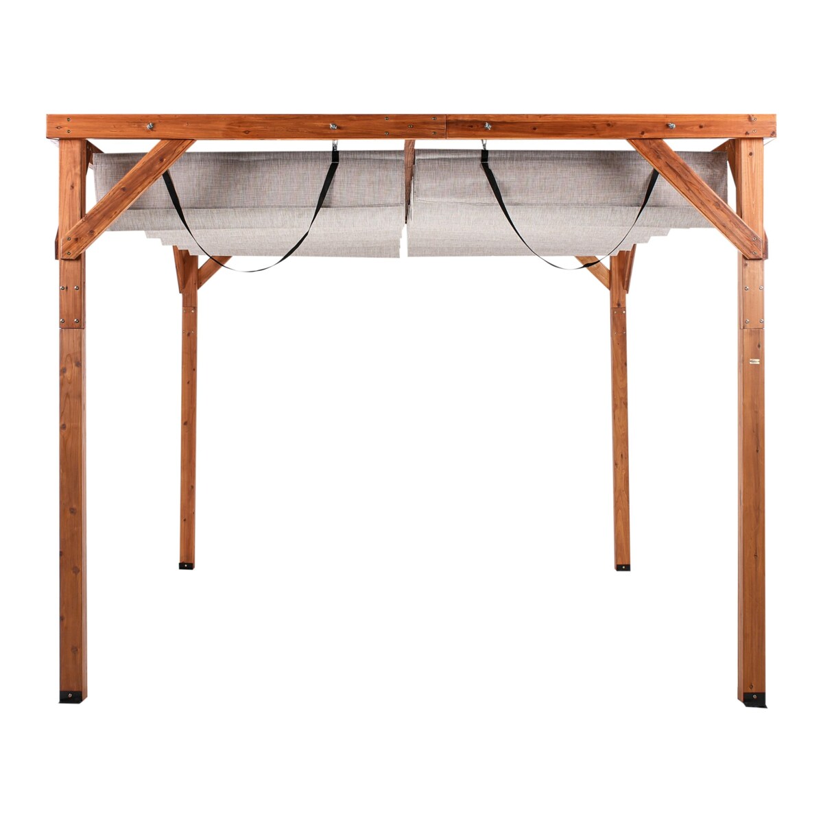 Pawilon ogrodowy drewniany 320 x 380 beżowy VILLAROSA