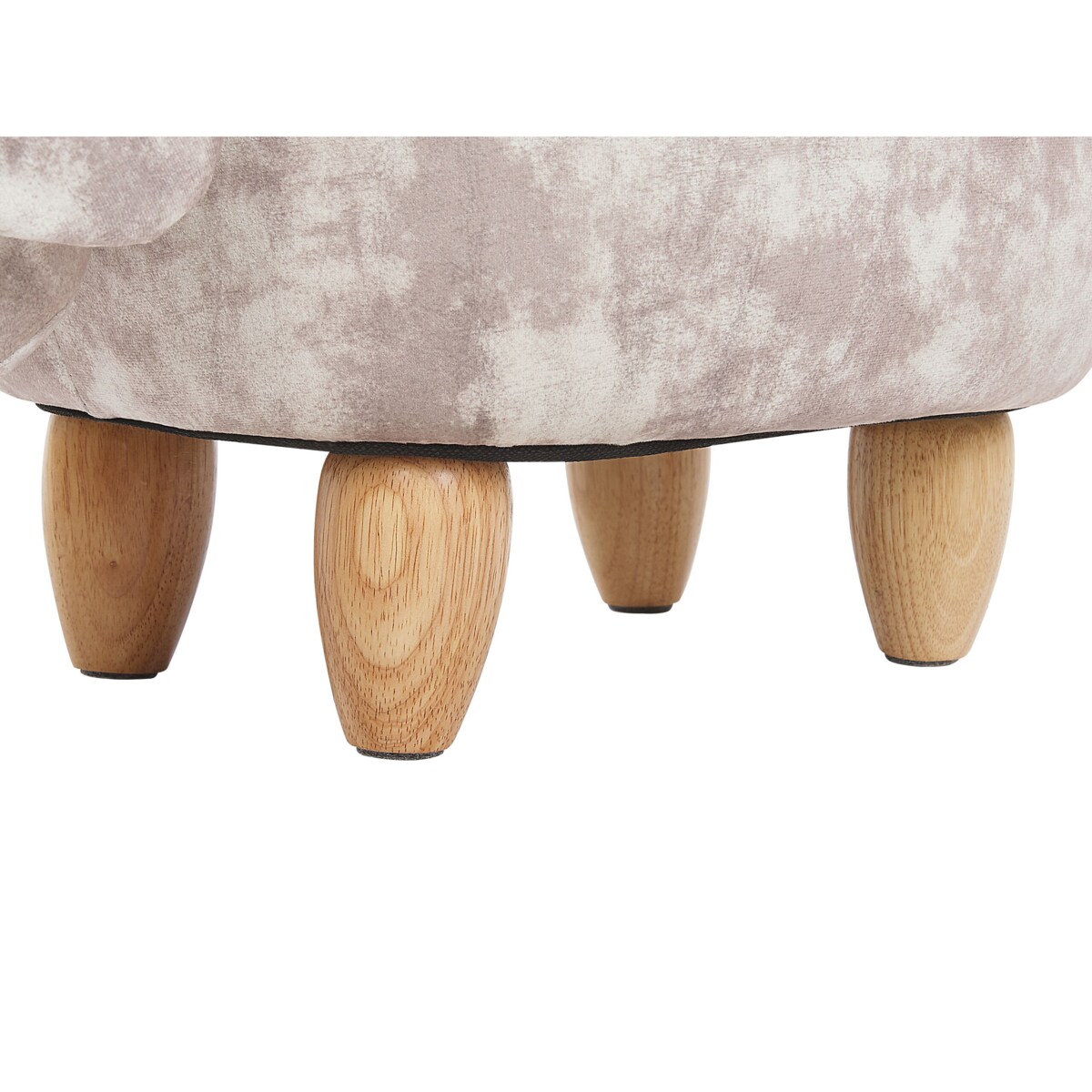 Pufa zwierzak ze schowkiem welurowa beżowa DOGGY