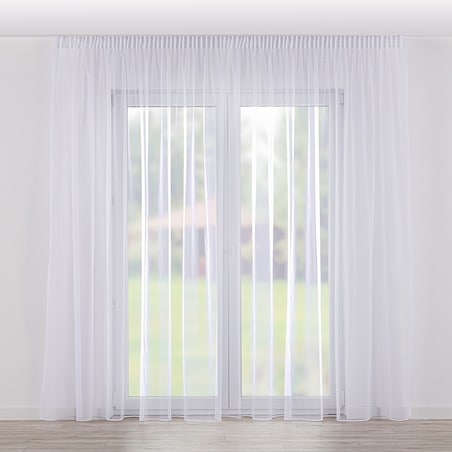 Firana na taśmie 300x245 biały