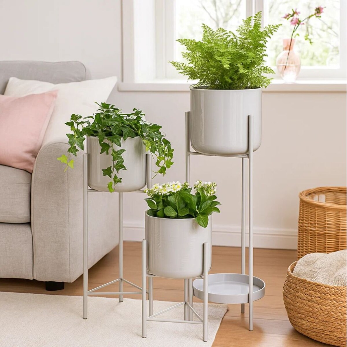 Zestaw donic w różnych rozmiarach, metal, 3 szt.