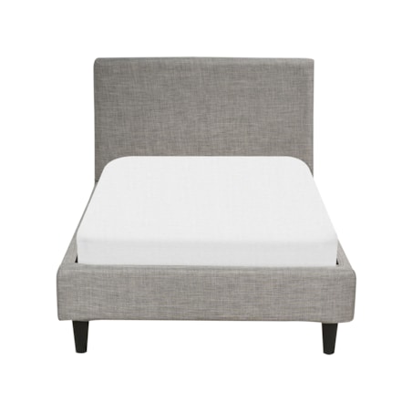 Wymienne obicie do łóżka 90 x 200 cm jasnoszare FITOU